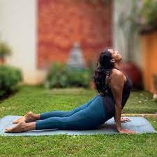 Peaceful yoga practice at sunrise